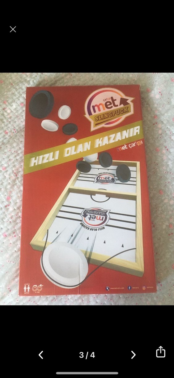 Met Slingpuck Beyaz Oyun Seti - Görsel 3