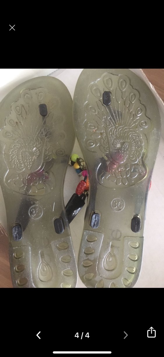 Vogue Renkli Boncuklu Bohem Kadın Terlik - Görsel 3