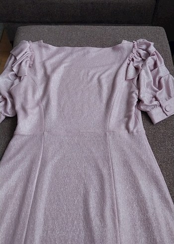 lila gece elbisesi - Görsel 4