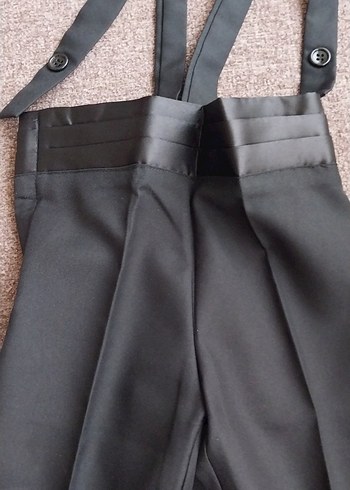 Çocuk Siyah Kemerli Pantolon - Görsel 2