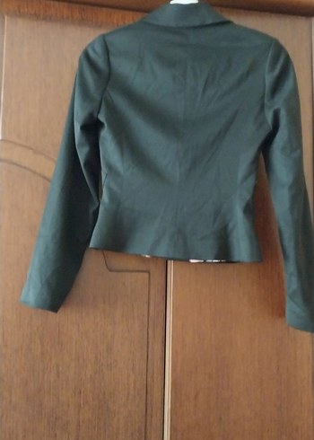 Siyah Kadın Midi Blazer Ceket - Görsel 2