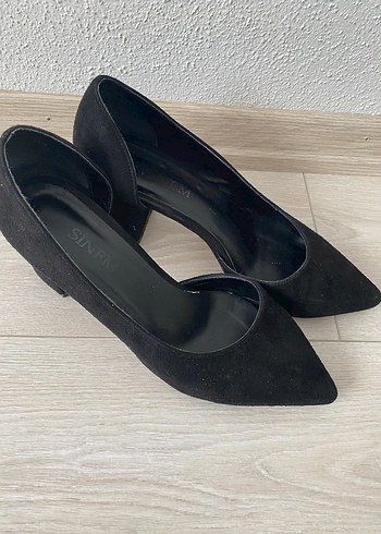 Siyah Süet Kadın Topuklu Stiletto