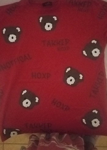 Kırmızı Ayıcık Desenli T-shirt - Görsel 3