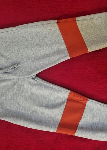 Erkek Çocuk Gri Turuncu Oversize Sweatshirt - Görsel 3