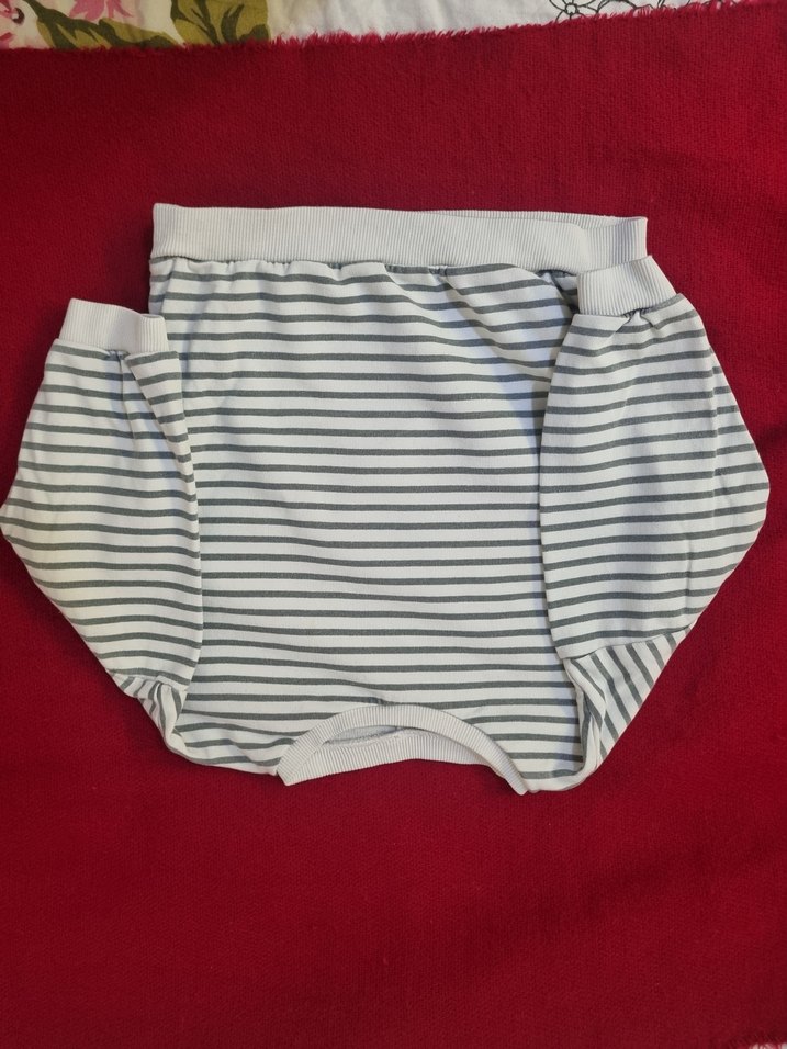 Gri Çizgili Uzun Kollu Hamile Tişörtü - Görsel 4