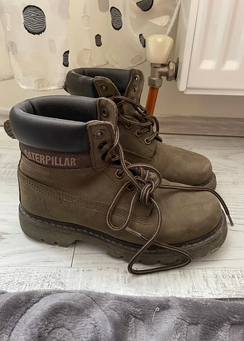 Orijinal Caterpillar yeşil Süet Kadın Bot