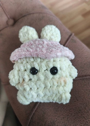 Krem Renkli Yumuşak kadife Peluş tavşan - Görsel 4