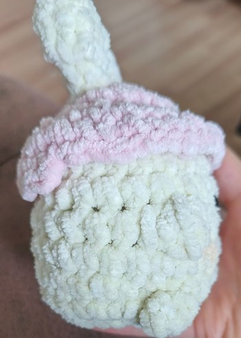 Krem Renkli Yumuşak kadife Peluş tavşan - Görsel 3