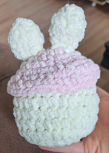 Krem Renkli Yumuşak kadife Peluş tavşan - Görsel 2