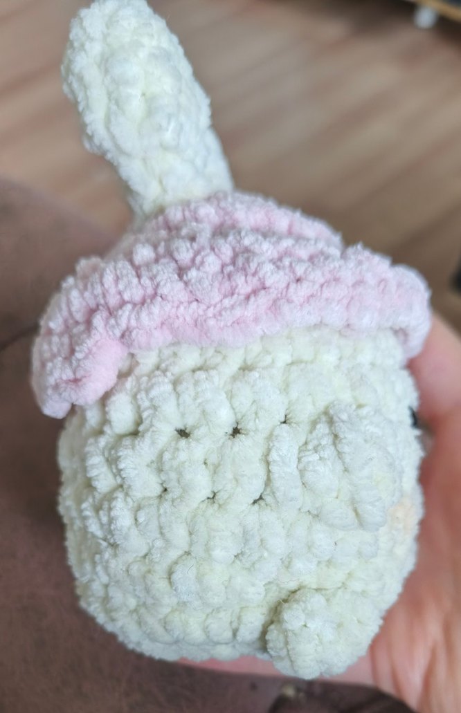 Krem Renkli Yumuşak kadife Peluş tavşan - Görsel 3