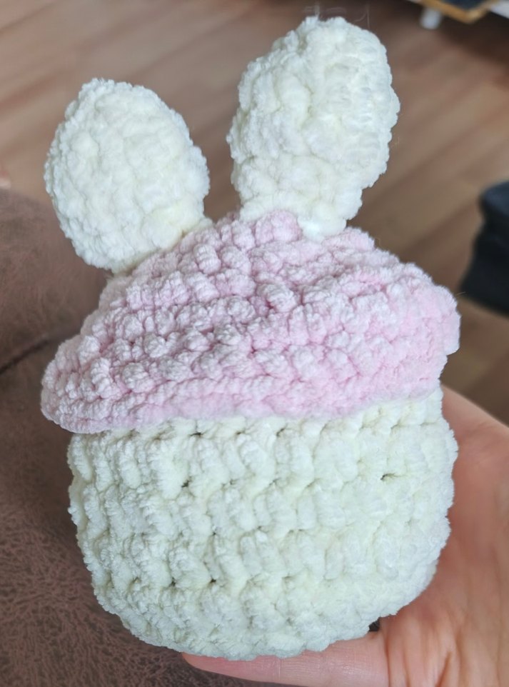 Krem Renkli Yumuşak kadife Peluş tavşan - Görsel 2