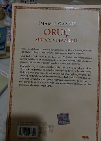  İmam-ı Gazali Oruç Sırları ve Fazileti Kitabı