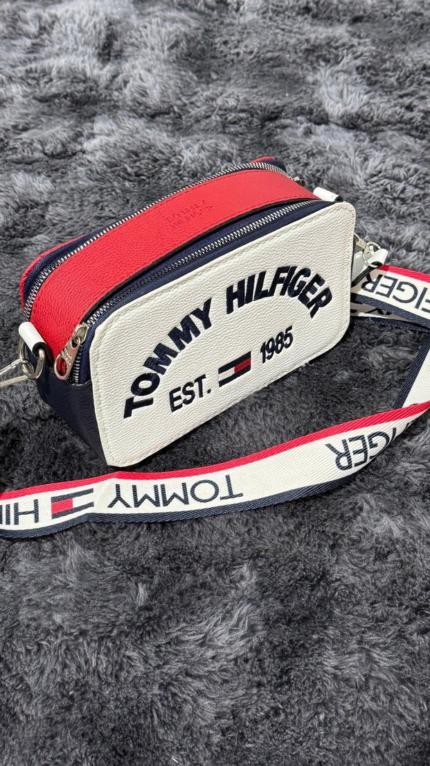 Tommy Hilfiger Baskılı Beyaz Kadın Çapraz Çanta - Görsel 3