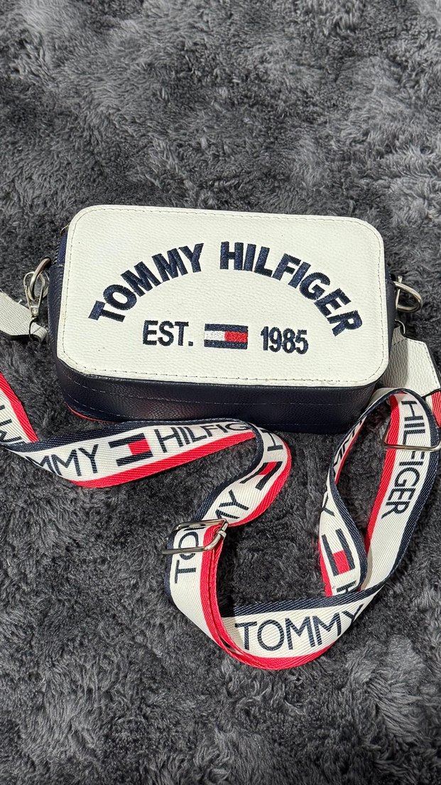 Tommy Hilfiger Baskılı Beyaz Kadın Çapraz Çanta - Görsel 2