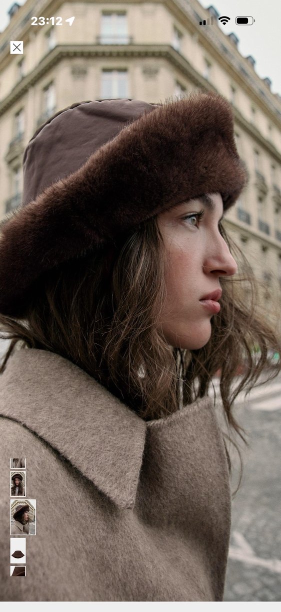 Suni kürk astarlı bere - Görsel 3