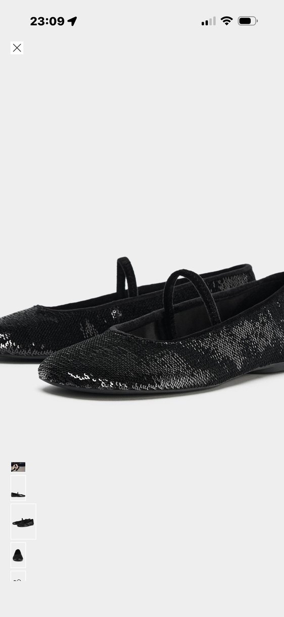 Siyah Yılan Desenli Tokalı Kadın Babet - Görsel 2