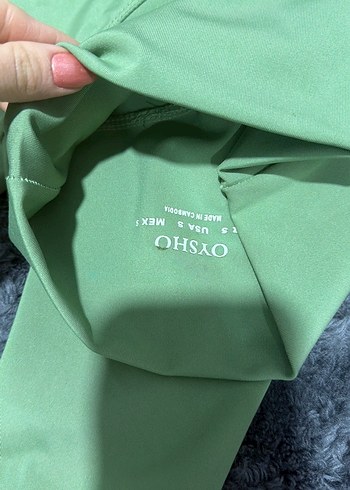 Yeşil Pastel Kadın Spor Tayt - Görsel 3