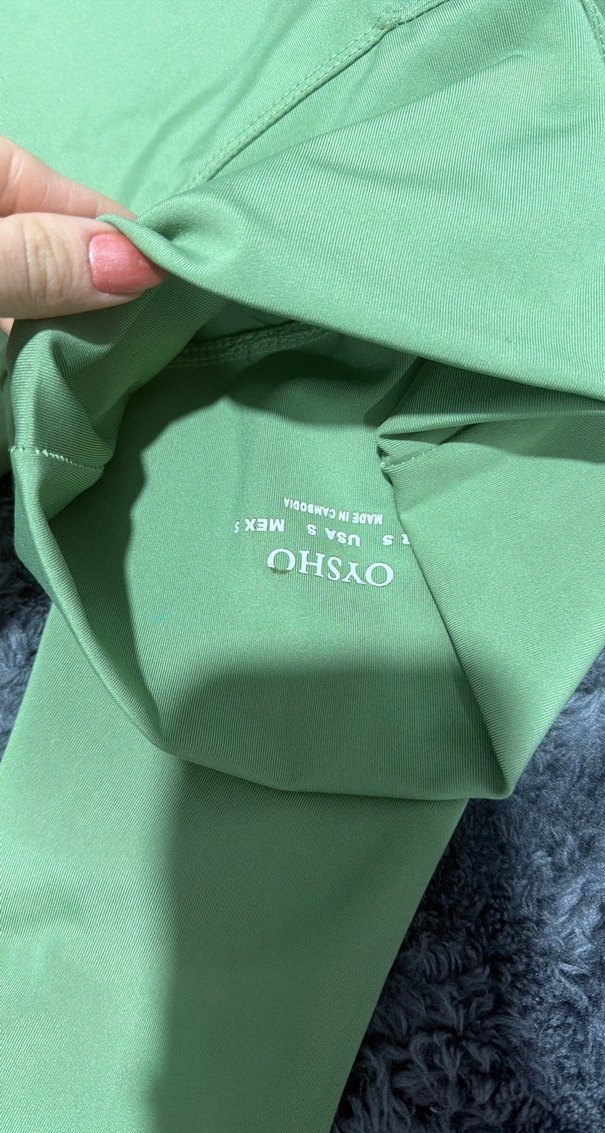 Yeşil Pastel Kadın Spor Tayt - Görsel 3