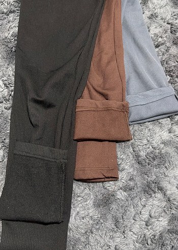 Kadın Triko Normal Boy Tayt 3'lü Set - Görsel 2