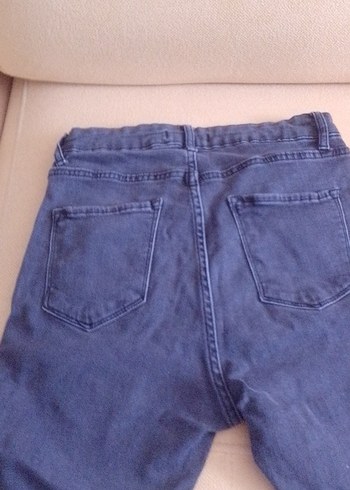 30 Beden füme Normal Boy Kadın Denim Pantolon