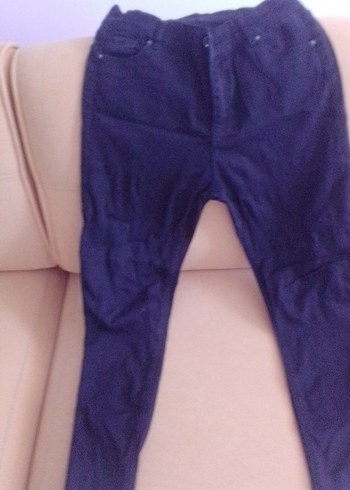 Kadın siyah Elastik Denim Pantolon