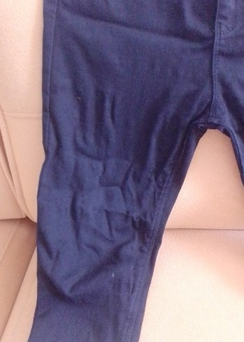40 Beden Kadın siyah Elastik Denim Pantolon