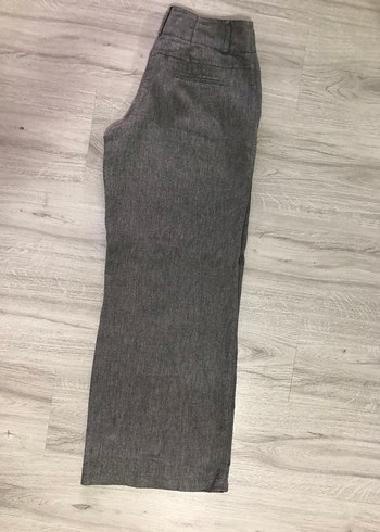 s Beden gri Renk Düğmeli Gri Kumaş Pantolon