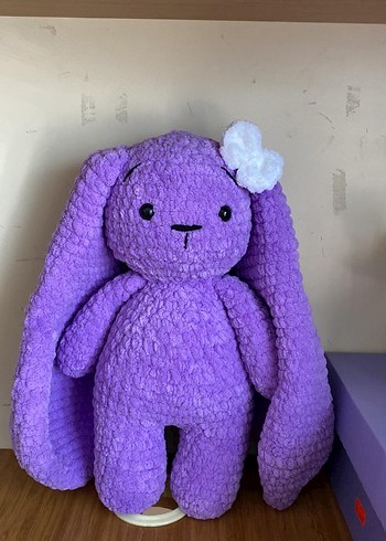 Mor Peluş Oyuncak Tavşan
