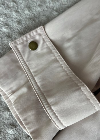 Bej Midi Kadın Trençkot Düğmeli Cep Detaylı - Görsel 3