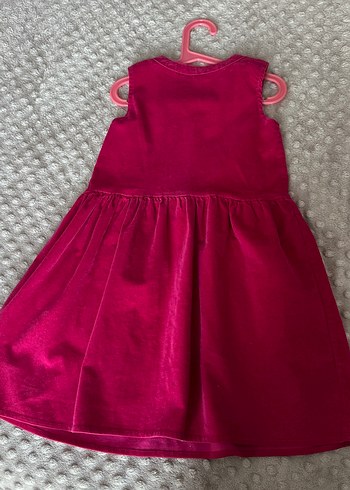 Kız Çocuk Fuşya Fırfırlı Elbise - Görsel 5