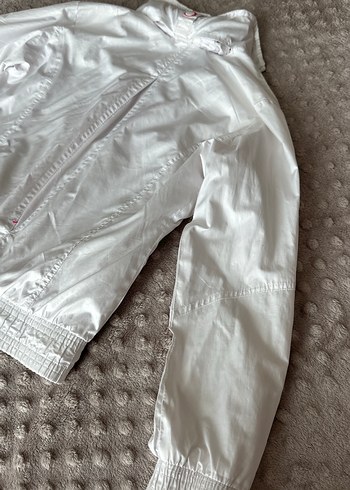 Kapüşonlu Fermuarlı Kız Yağmurluk - Görsel 5