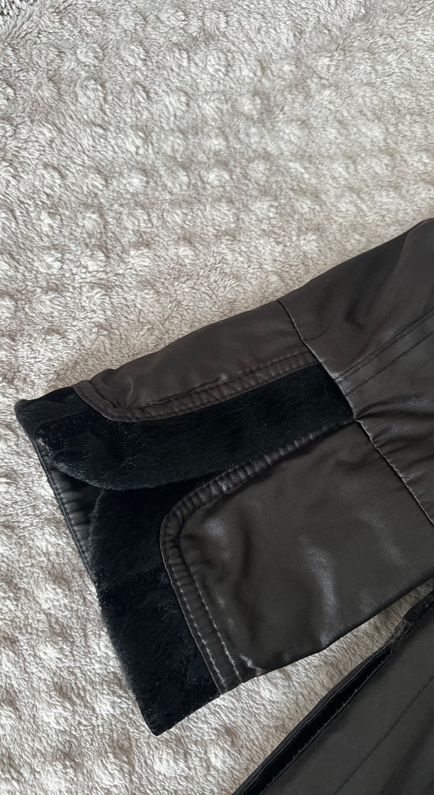 Siyah Kapüşonlu midi trençkot - Görsel 5