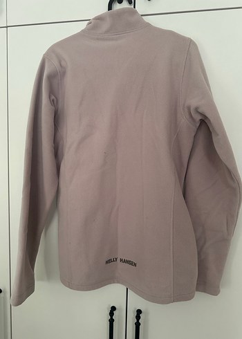 l Beden Pembe Yarım Fermuarlı Sweatshirt
