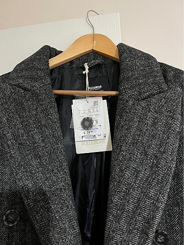 l Beden Pull&bear Balıkçıl oversize kaban
