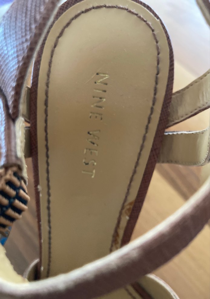 Bej Kadın Platform Topuklu Sandalet - Görsel 4