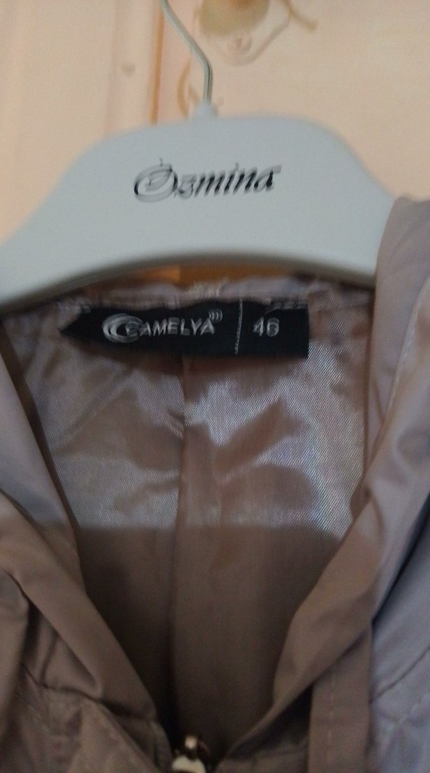 Kadın Gri Uzun Keten Trençkot yağmurluk - Görsel 2