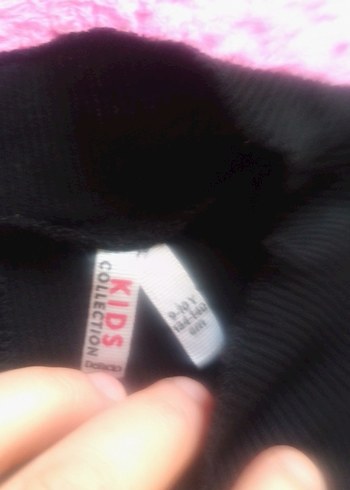 Kız Çocuk Siyah Baskılı Uzun Kollu Tişört - Görsel 2