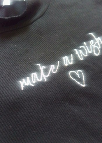 Kız Çocuk Siyah Baskılı Uzun Kollu Tişört - Görsel 3