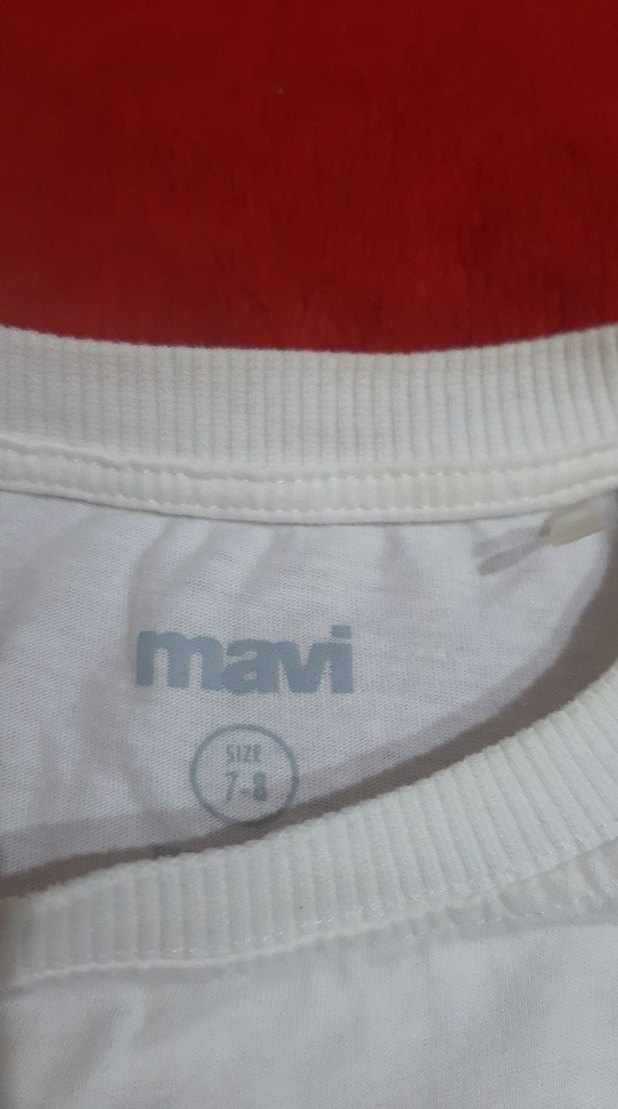 Mavi Baskılı Beyaz Çocuk Atlet - Görsel 2