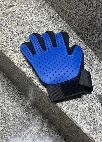 Kedi Tüy Toplama Eldiveni Mavi - Görsel 3