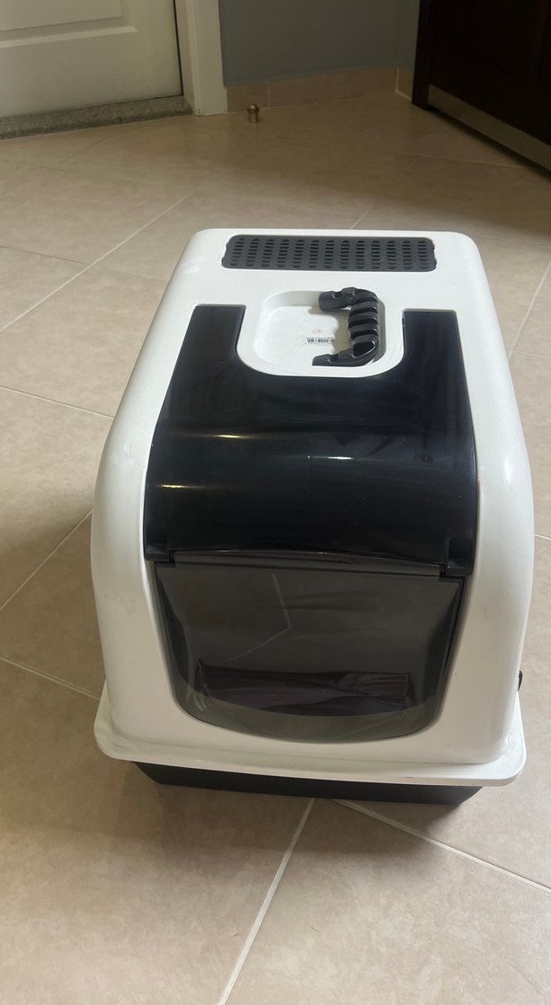 Beyaz Kapaklı Kedi Taşıma ve Tuvalet Kutusu - Görsel 4