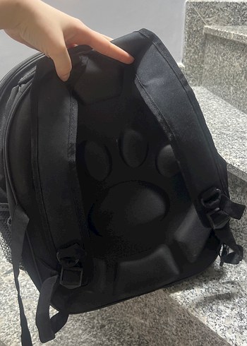 Siyah Şeffaf kedi köpek Taşıma Çantası - Görsel 3