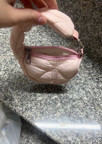 Nakışlı Pembe Kadın Suni Kumaş Çanta - Görsel 2