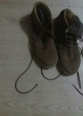 Gri Detaylı Kahverengi Erkek Bot - Görsel 2