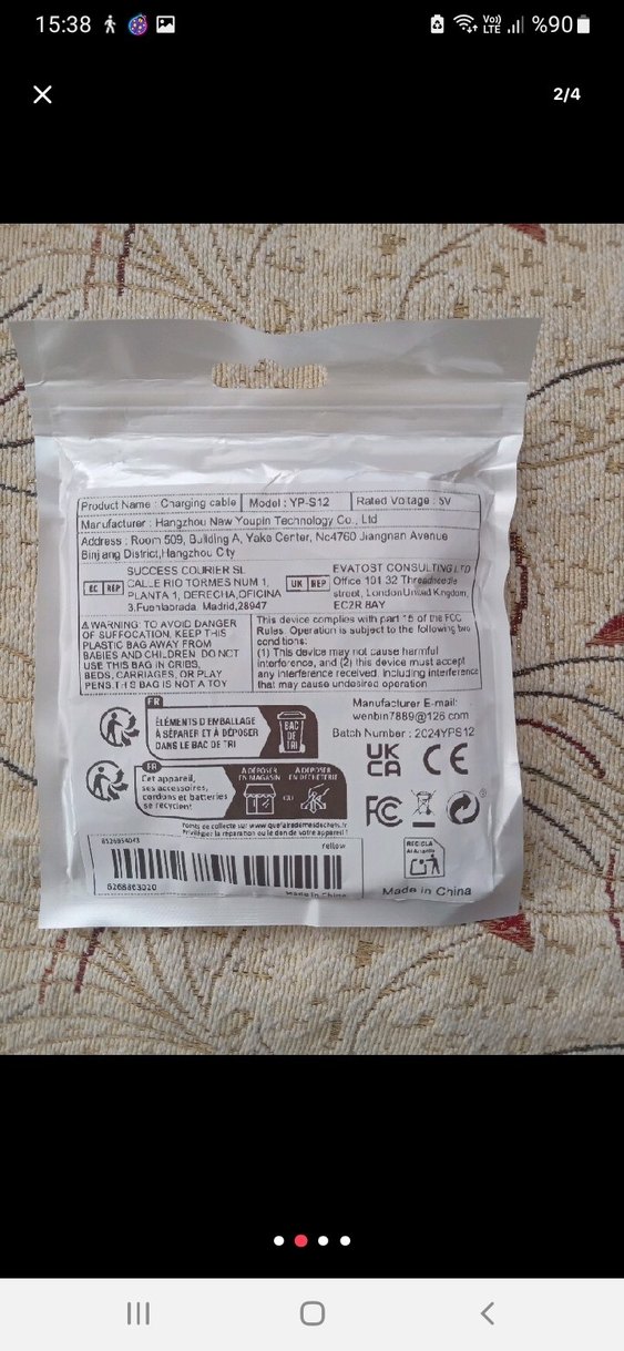 Sarı Çoklu Telefon Şarj Kablosu,hızlı  şarj......... - Görsel 3