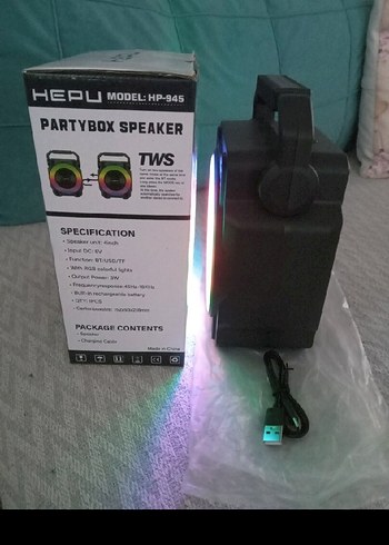 HEPU HP-945 Renkli Bluetooth Hoparlör - Görsel 5