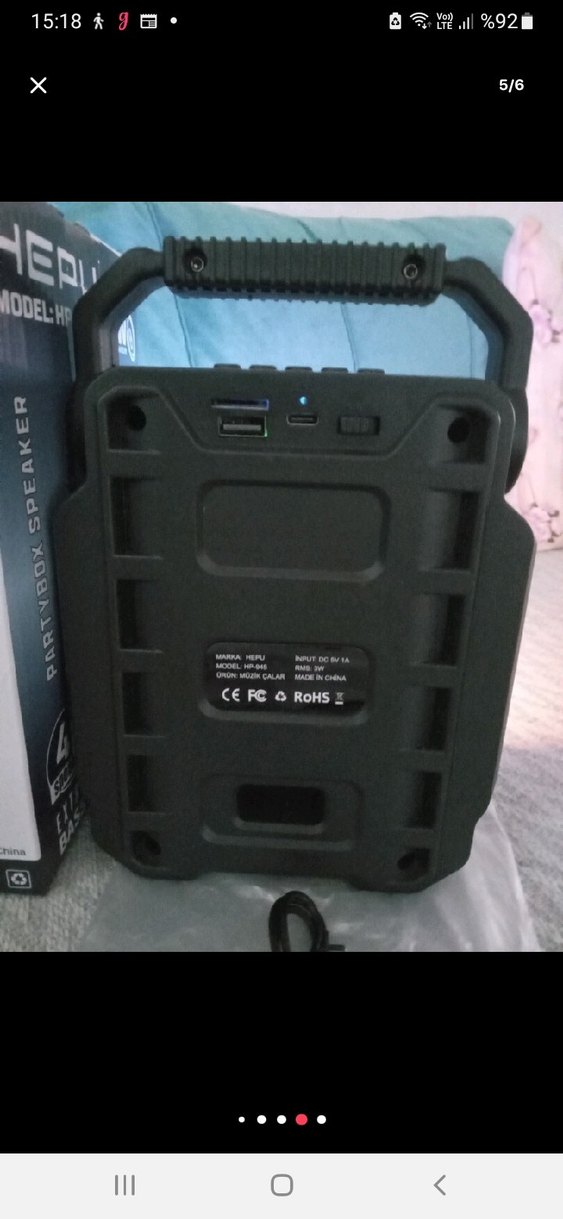 HEPU HP-945 Renkli Bluetooth Hoparlör - Görsel 4