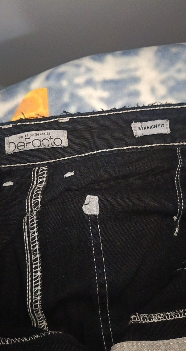 Siyah Rahat Kargo Pantolon — görsel 4/5