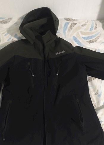 Columbia Siyah Erkek Kapüşonlu mont hava yağmur geçirmez - Görsel 3