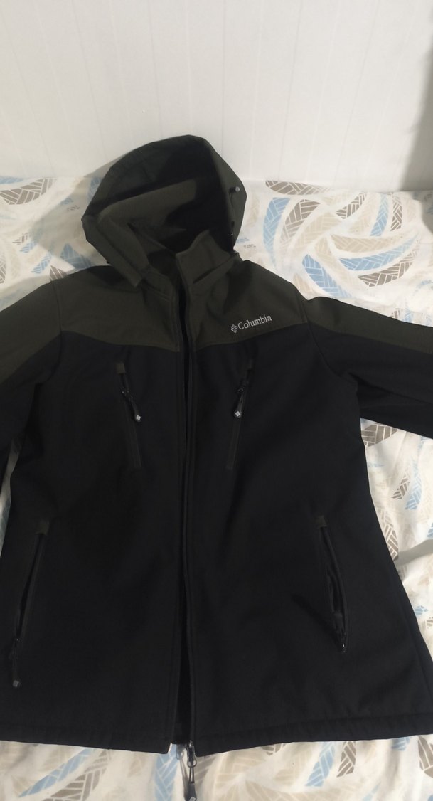 Columbia Siyah Erkek Kapüşonlu mont hava yağmur geçirmez - Görsel 2